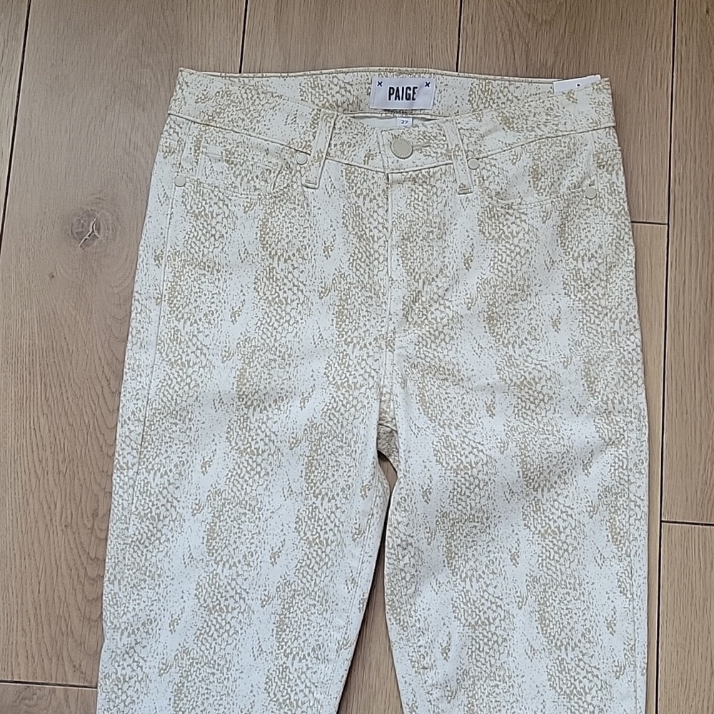 PAIGE Sonoran Snake Hoxton Ankle Skinny Jeans 27 - Picture 3 of 10